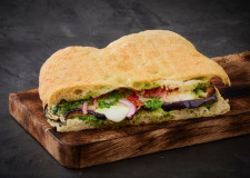 Grillet sandwich m. aubergine 